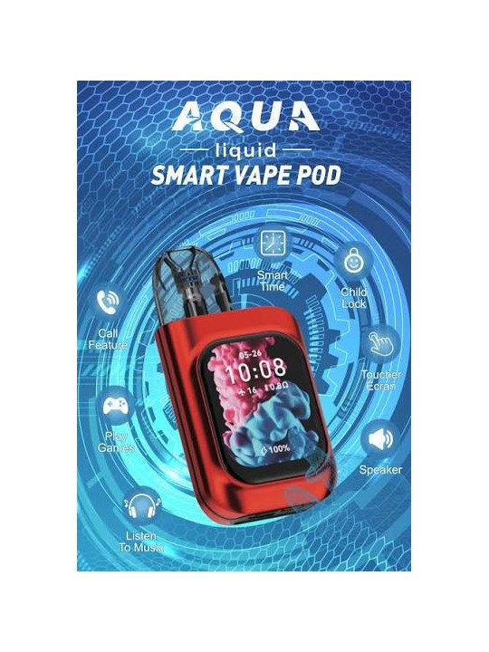 AQUALIQUID Smart Vape Pod 20K | Puff Rechargeable Connectée