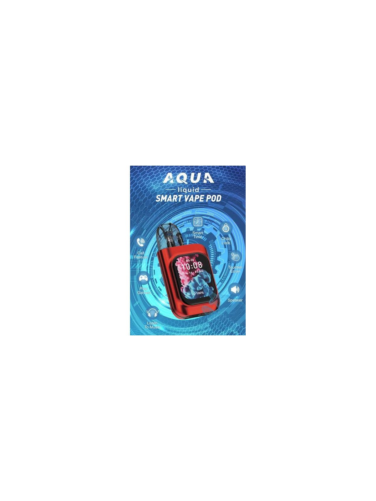 AQUALIQUID Smart Vape Pod 20K | Puff Rechargeable Connectée