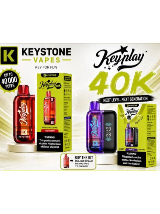 Keystone KeyPlay 40K | Puff Rechargeable Haute Autonomie