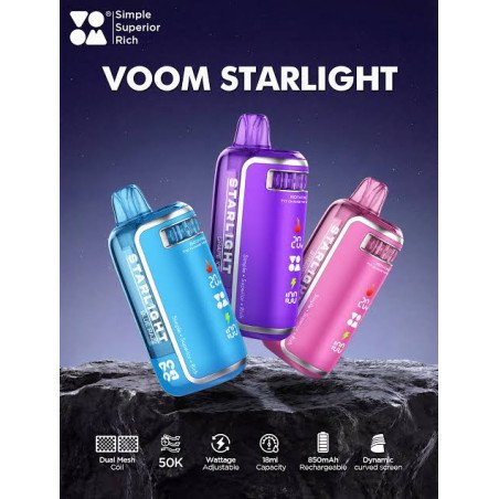 VOOM Starlight 50K | Puff Rechargeable Écran LCD