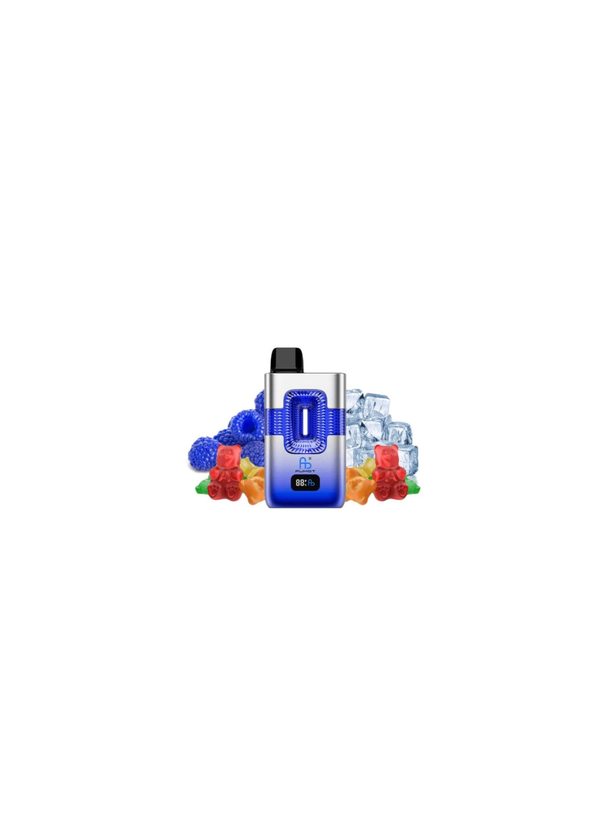 Eco 2in1 50K Ourson Gélifié Framboise Bleue / Glace Framboise Bleue | Puff