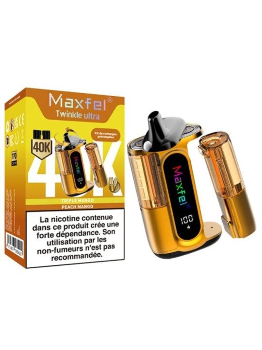 MAXFEL TWINKLE ULTRA 40K Mr Blue/Black Dragon Ice | Puff